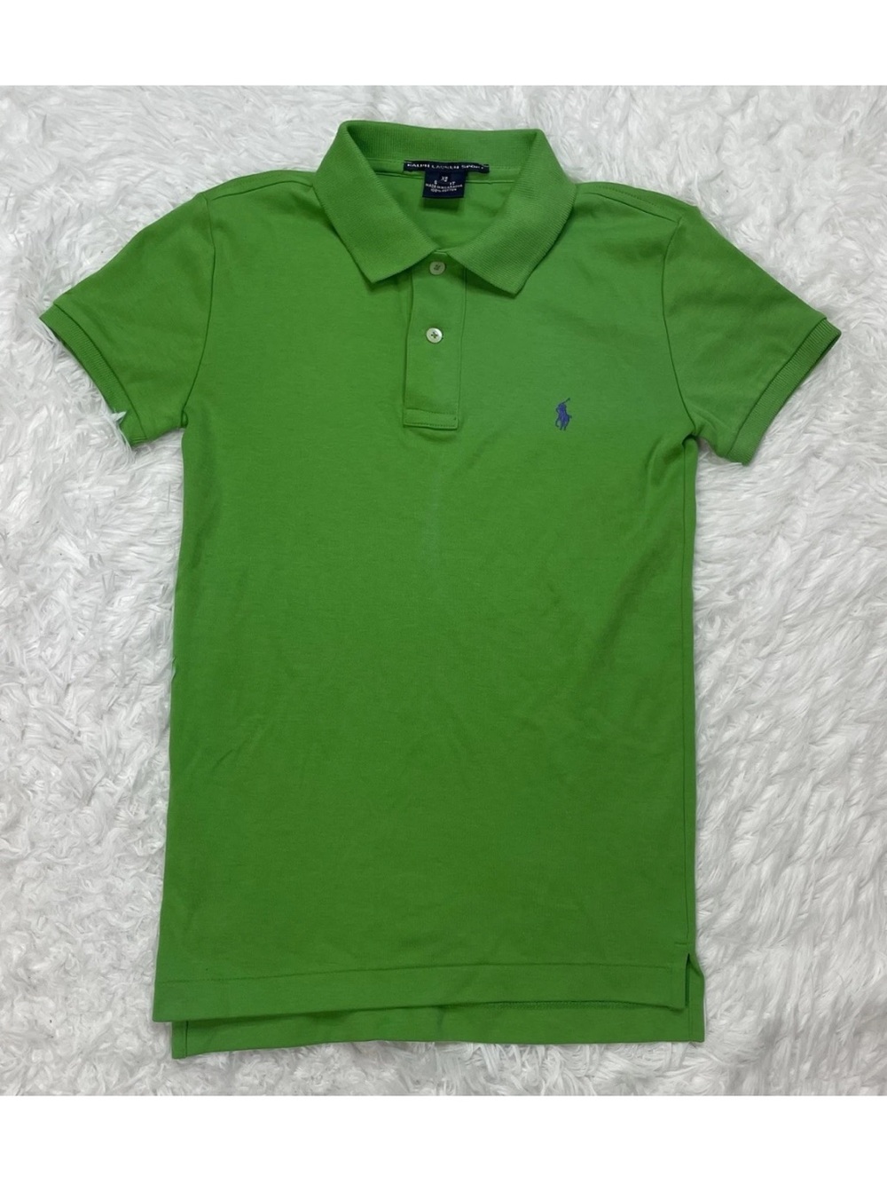 Polo Ralph Lauren Sport Women’s Size XS Polo Shirt Green Purple Pony Golf Preppy